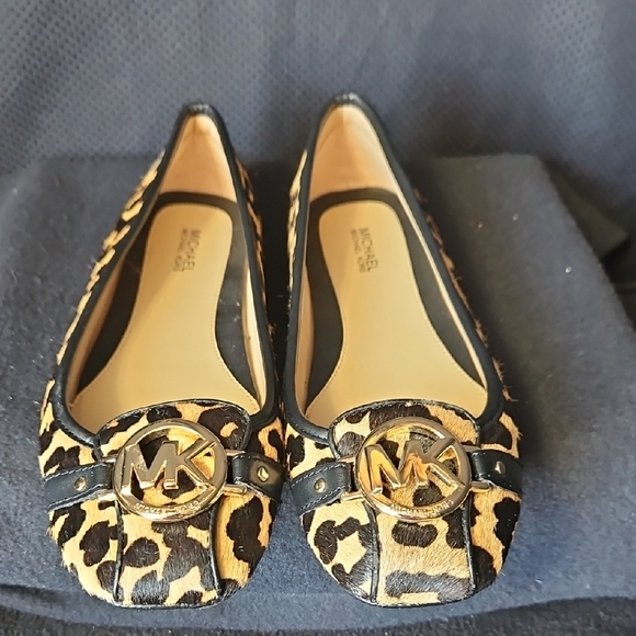Michael Kors Shoes - Michael Kors Leopard Calf Hair Flats New